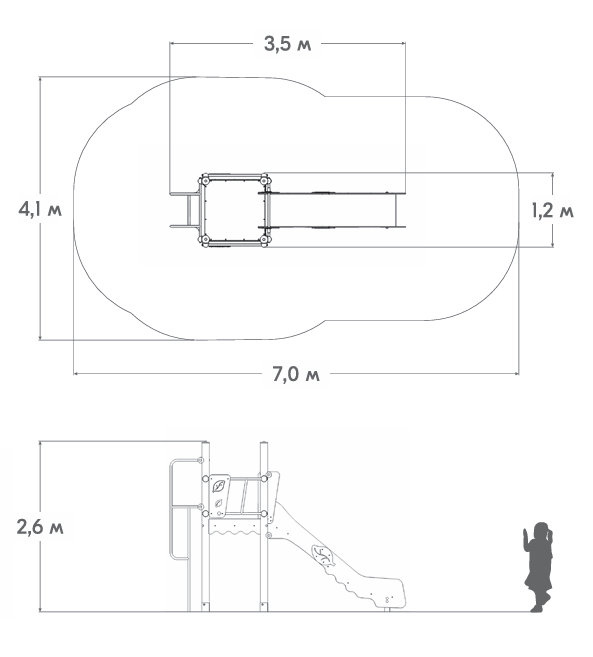 Схема Горка большая «Заколдованный лес» ЗЛ-38