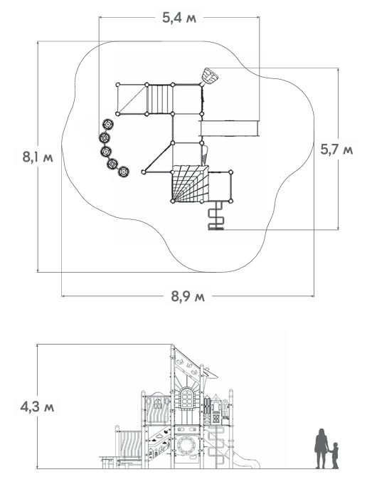 Схема Игровой комплекс ЗЛ-21-С
