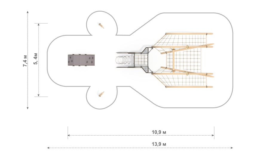 Схема Игровой комплекс «Мамонт» ЛП-02